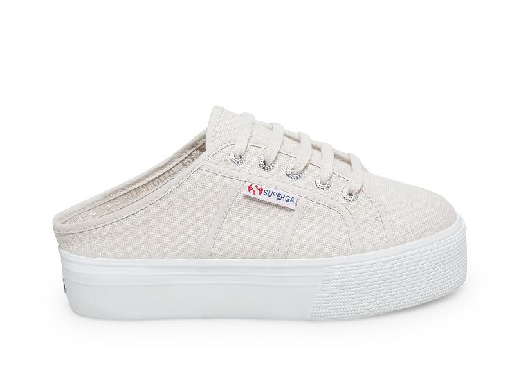 Superga 2284 Cotw Grey Seashell - Womens Superga Slip on Shoes